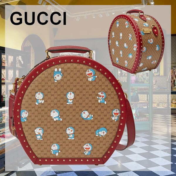 グッチ ドラえもん ハットケース 大人気 偽物 602370 2TJAG 8580